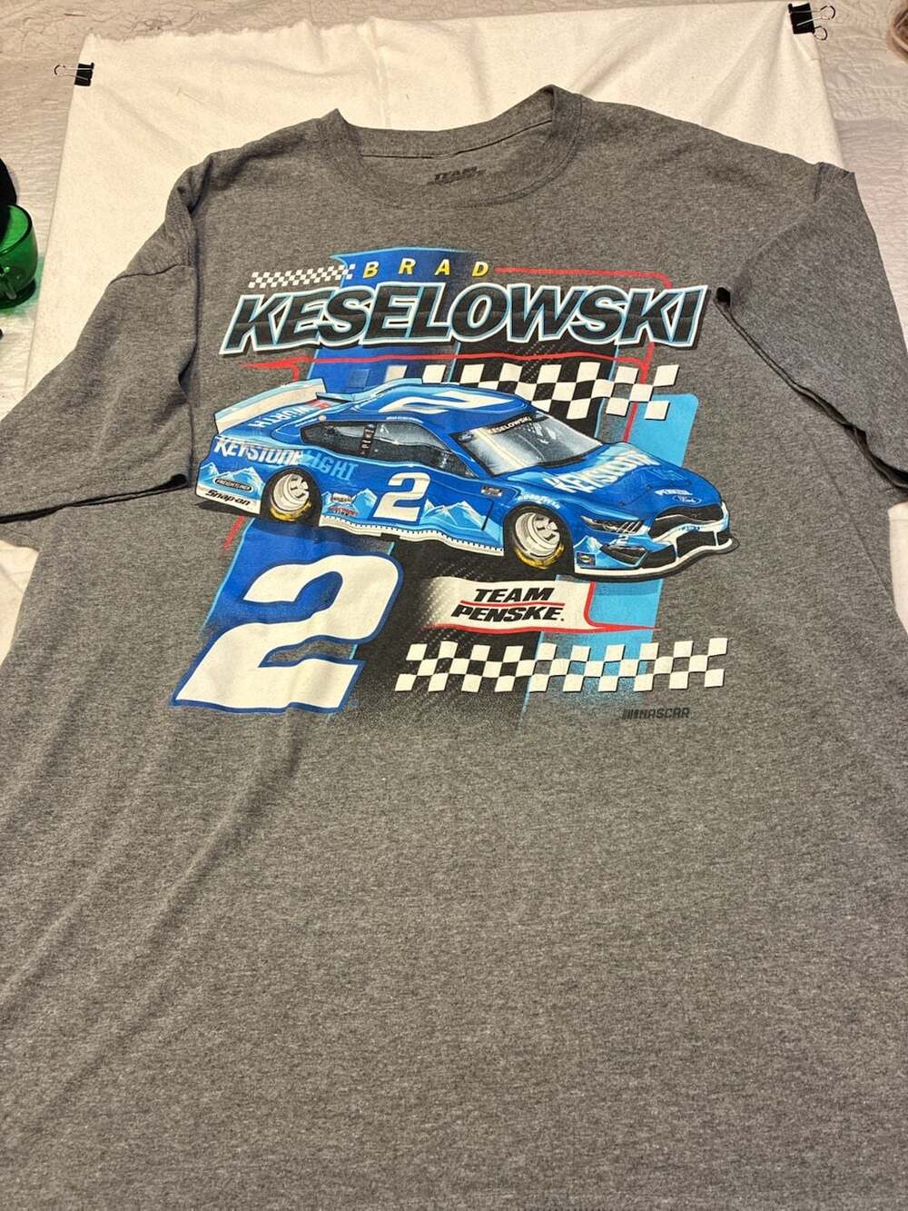 Team Penske Brad Keselowski NASCAR Graphic T-Shirt Size XL